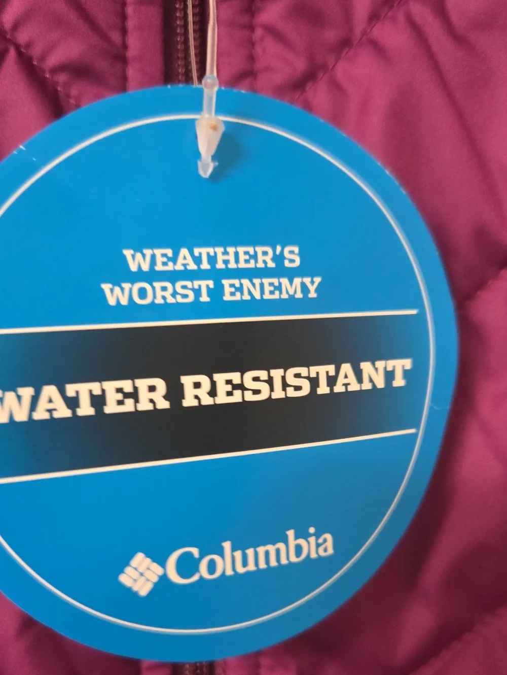 NWT Columbia Women's Quilted Water-Resistant Vest Size Medium. - Picture 6 of 6